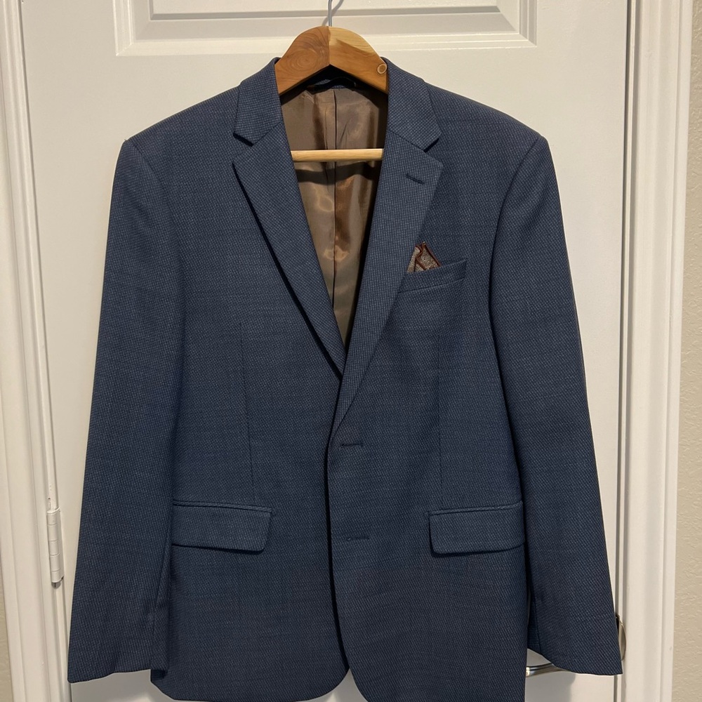 Men’s blue Prontomoda blazer. Italian Wool